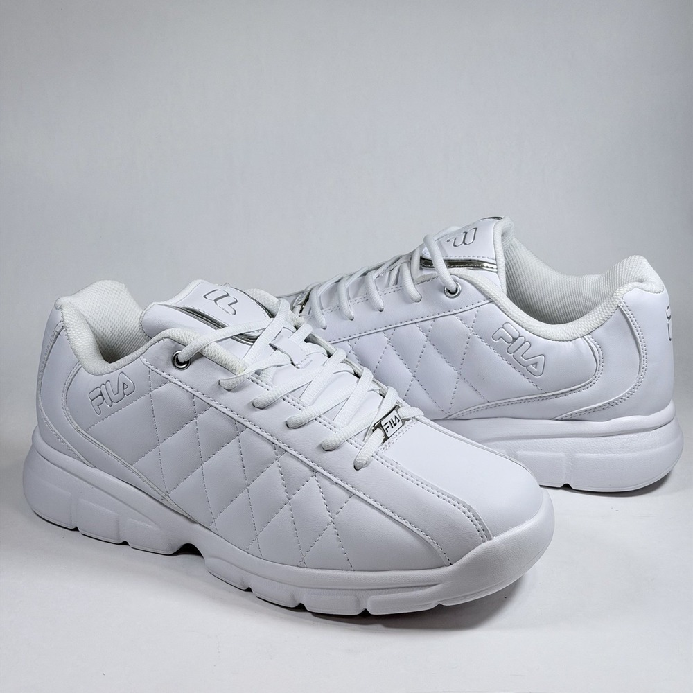 Fila Fulcrum 3 Size-11.5 Mens White | Fashion Sneakers New - Picture 3 of 9
